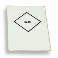 Label UN3245 100 mm x 150 mm Hvid