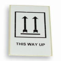 Etiquette "This Way Up" HAUT 60 mm x 100 mm Blanc
