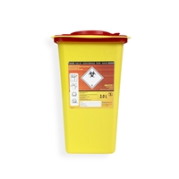 Daklapack-Safebox Needlecontainer Superior 3,0 ltr. 5.91 inch x 6.10 inch Yellow