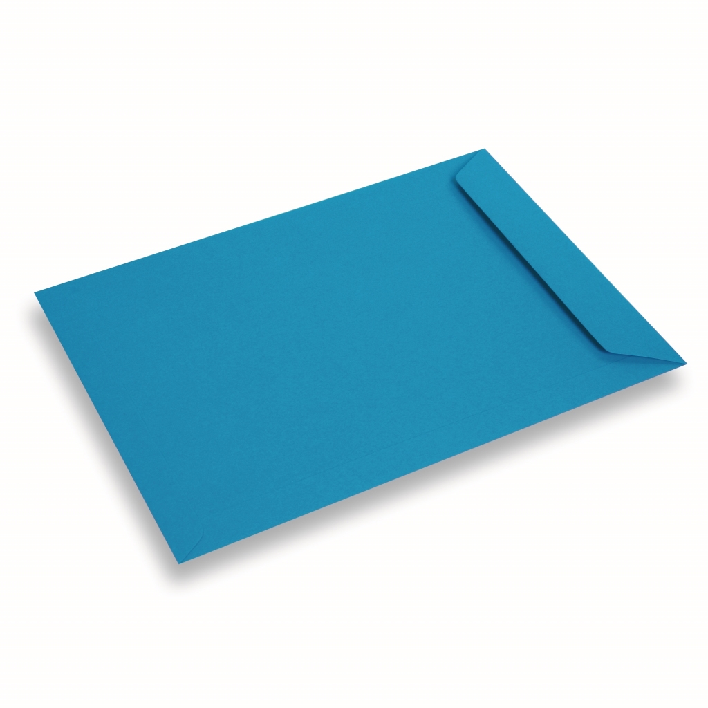 Gekleurde papieren envelop A4+ Blauw