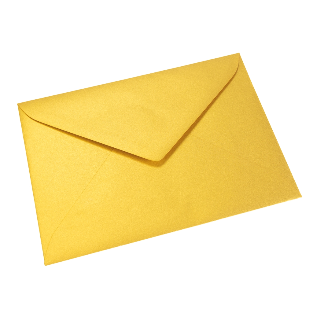 Gekleurde papieren envelop A6/ C6 Goud