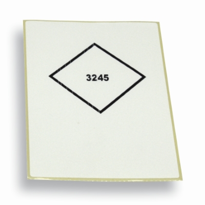 Label UN3245 3.94 inch x 5.91 inch White