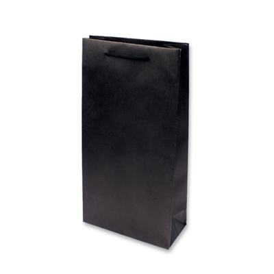 Paper Wine bag 200 mm x 380 mm Black