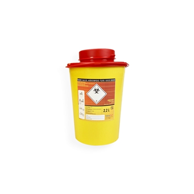 Daklapack-Safebox Needlecontainer VITAL 2,2 ltr. Yellow