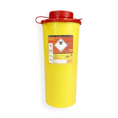 Daklapack-Safebox Needlecontainer VITAL 3,5 ltr. Yellow
