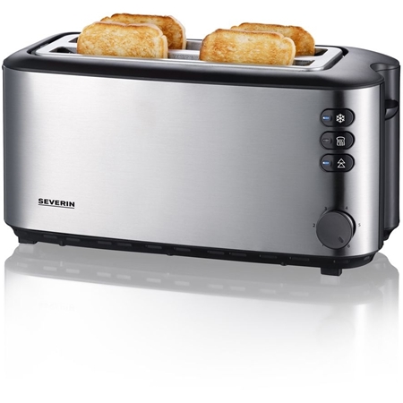 Severin AT 2509 Broodrooster - Long-slot - 4 Sneden - RVS
