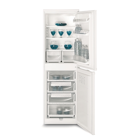 Indesit CAA 55 NX RVS Koelvriescombinatie