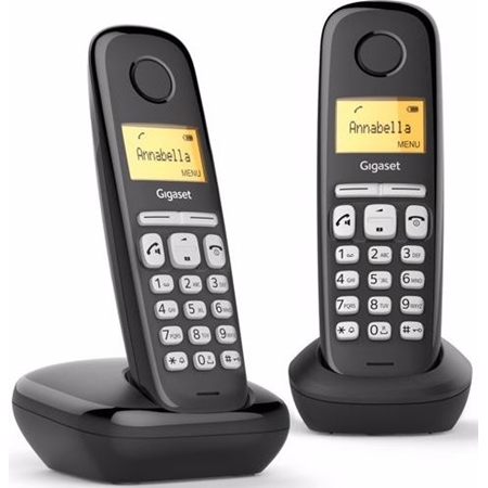 Gigaset AL380 Duo DECT Telefoon Zwart