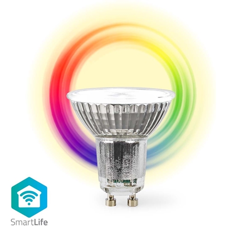 Nedis SmartLife multicolor LED spot GU10 WIFILRC10GU10