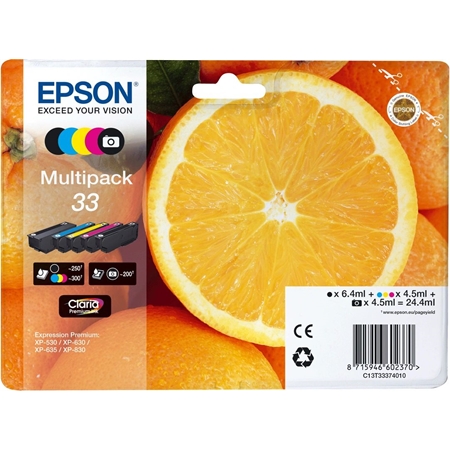 Epson C13T33374021 inkt multipack 33 afbeelding