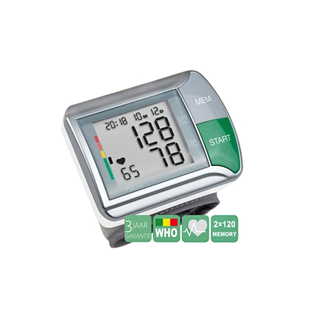 Medisana HGN polsbloeddrukmeter zilver Bloeddrukmeter