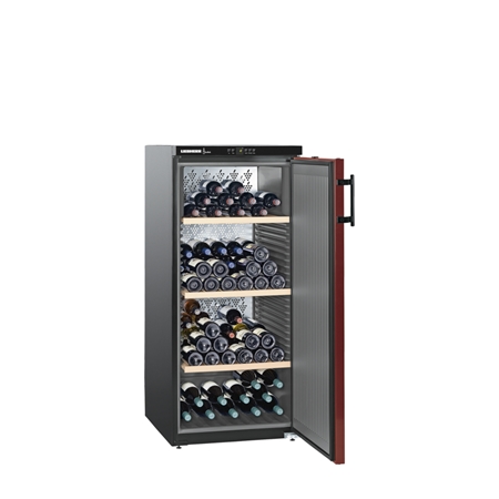 Liebherr WKr 3211-21 Vinothek Wijnkoelkast Matzwart/Bordeauxrood
