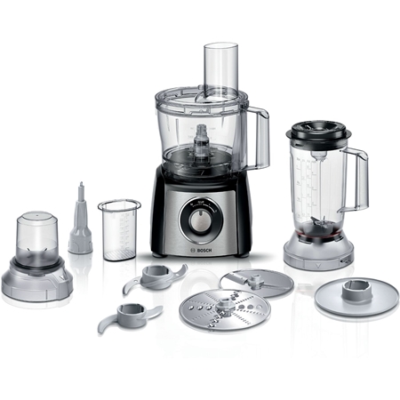 BOSCH MCM3501M MultiTalent 3 Food Processor - RVS / Zwart afbeelding