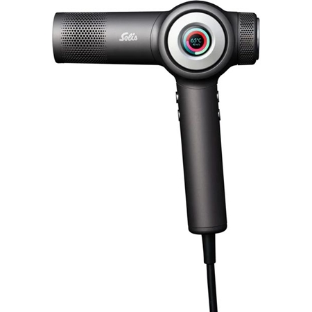 Solis AirVolution 3804 Föhn - Fohn Beschermt tegen Gespleten Haarpunten - Lichtgewicht Haardroger (335 g) - Automatische Reiniging - Hair Dryer - Haarfohn - Zwart