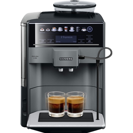 Siemens TE651209RW EQ.6 plus s100 Volautomatische Koffiemachine - Metallic Diamant Titanium afbeelding