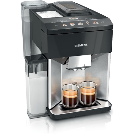 Siemens TQ517R03 EQ500 Integral Espresso Volautomaat - RVS - Piano Zwart