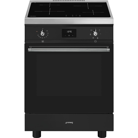 SMEG C6IMMBT2 Classici Inductiefornuis met Elektrische Oven - Zwart afbeelding