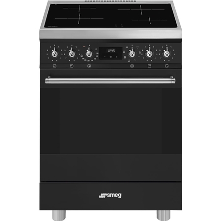SMEG C6IMMBM2 Classici Esthetisch Fornuis met Inductiekookplaat - Zwart afbeelding