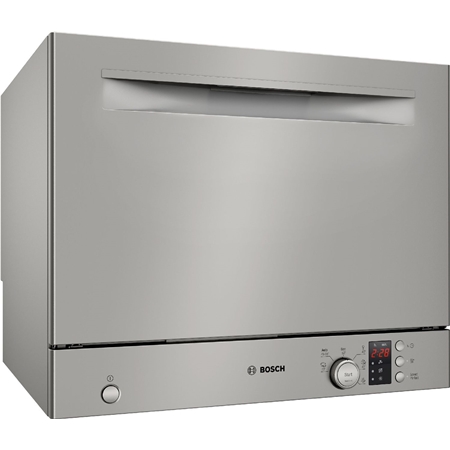 Bosch SKS2ITI00E - Serie 2 - Vrijstaande mini-vaatwasser - 55 cm - Zilver - Extra droge vaat