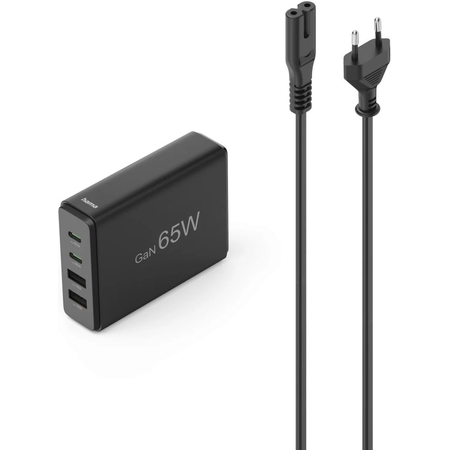 Hama USB-oplaadstation 4 poorten, GaN, snellader afbeelding