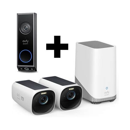 EP:Bundel S330 eufyCam 4K (eufyCam 3) met Video Deurbel E340 afbeelding