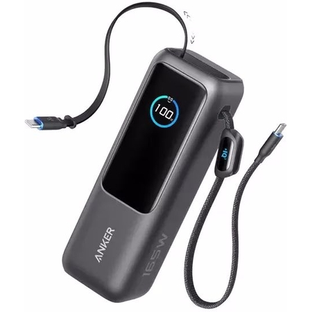 Anker Zolo Powerbank 25,000 mAh 165W Retractable USB-C kabel afbeelding