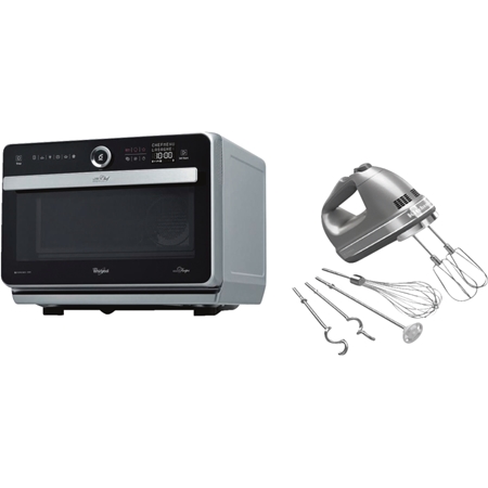 Whirlpool JT 479 IX RVS Magnetron + KitchenAid 5KHM9212 Handmixer