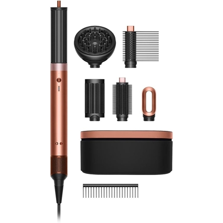 Dyson Airwrap Co-anda 2x Curly & Coily Amber Silk - Pink Champagne