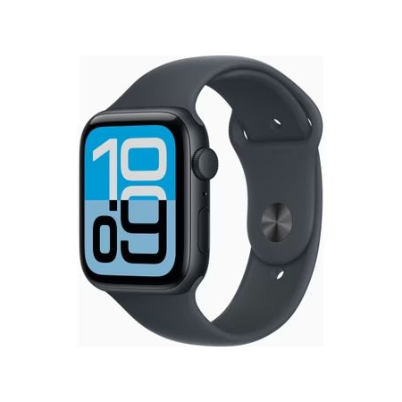 Apple Watch SE 3 44mm GPS Sportband M/L Zwart afbeelding