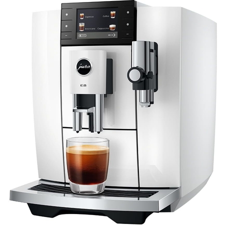JURA E8 Piano White (ED) Volautomatische Koffiemachine afbeelding