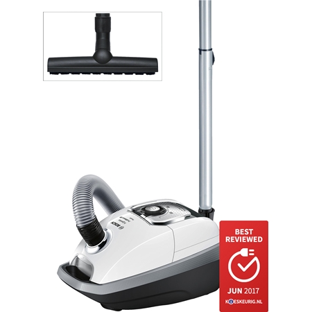 Bosch BGL8SIL3 In'genius ProSilence Stofzuiger met zak Wit