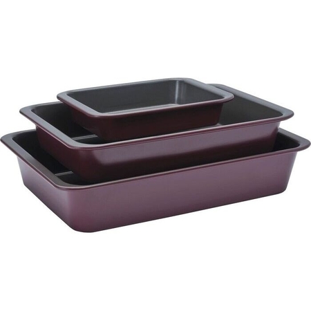 AEG A9OOECTS Easy2Clean Rectangular 3-Pan Set