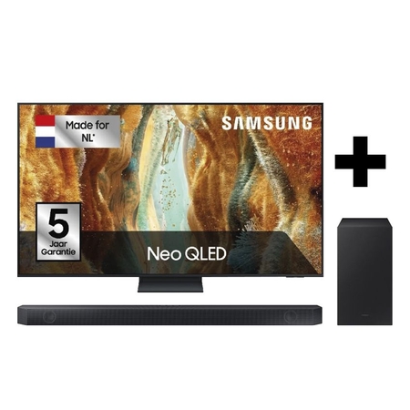 EP:Bundel Samsung QE75QN77F 4K Neo QLED TV + HW-Q600F Soundbar