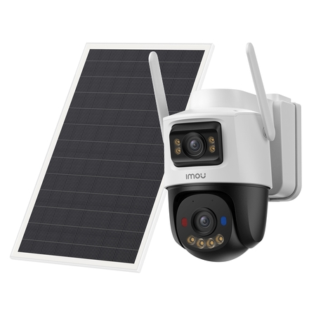 Imou AOV Dual 5MP + 5MP Draadloze Outdoor Beveiligingscamera met 4G, Pan/Tilt & Zonne-ondersteuning
