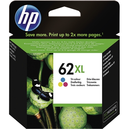 Hewlett Packard C2P07AE HP 62XLC meerkleurig