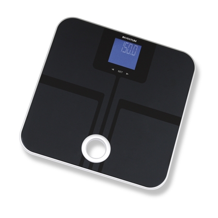 Inventum PW730BG zwart-glas Weegschaal