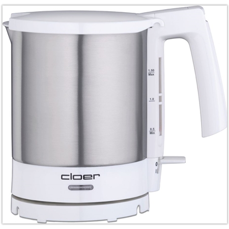 Cloer Waterkoker 4711 chroom-wit afbeelding