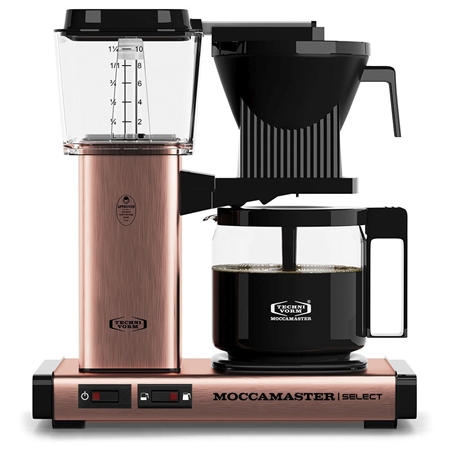 Moccamaster KBG Select Copper koffiezetapparaat met grote korting