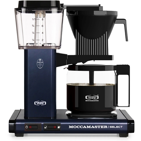 Moccamaster KBG Select Midnight Blue koffiezetapparaat met grote korting