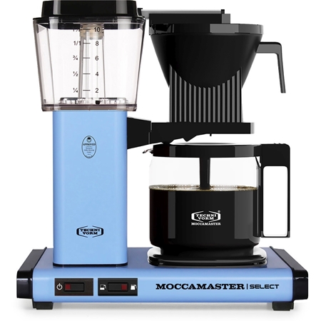 Moccamaster KBG Select Pastel Blue koffiezetapparaat met grote korting