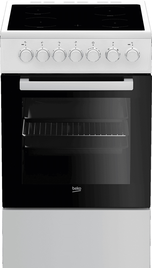 Beko FSM57100GW keramisch fornuis