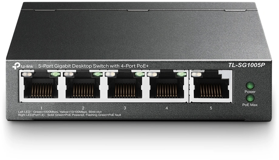 TP-Link 5-poort Switch met 4 PoE-poorten