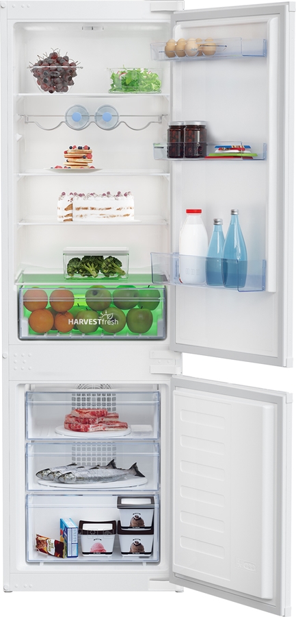 Beko BCHA275K4SN inbouw koelvriescombinatie