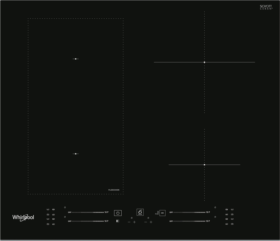 Whirlpool WL S6960 BF Inbouw Iductie Kookplaat
