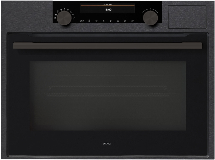 ATAG CSX46121D Inbouw Multifnctionele 3-in-1 Oven met Groot Kleurendisplay - Black Steel