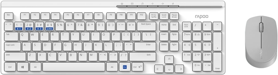 Rapoo 8100M Draadloos Multi-mode Toetsenbord & Muis