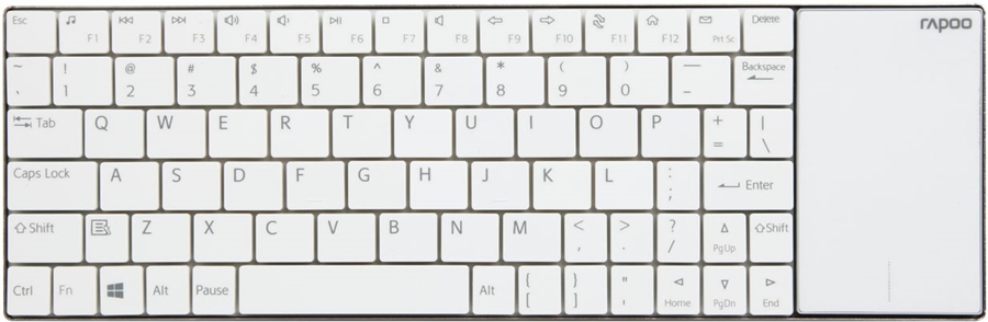 Rapoo E2710 Wireless Multimedia Touchpad Keyboard wit