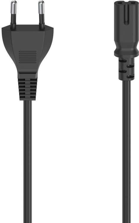 Hama Stroomsnoer euro plug 1.5 meter zwart