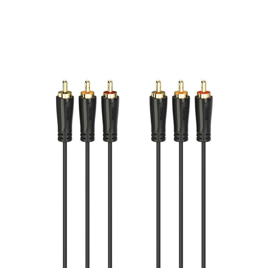 Hama Audio-/videokabel verguld 1,5m