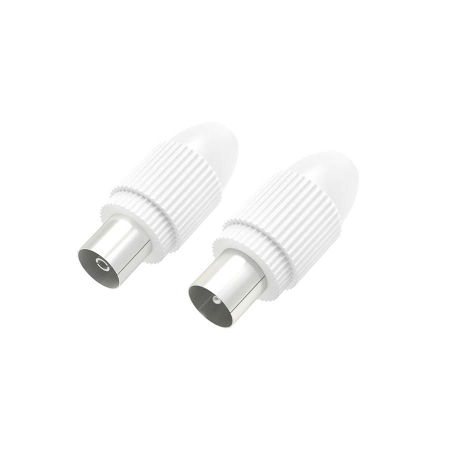 Hama Coax-set, connector/koppeling klembaar